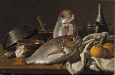 Melendez, Luis Egidio - Sea-Bream and Oranges, 1772大师画家宗教绘画教会油画人物肖像油画装饰画