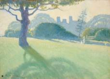 Roy De Maistre - Across the Domain, 1918大师画家风景画静物油画建筑油画装饰画