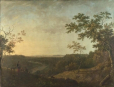 Richard Wilson - The Valley of the Dee, with Chester in the Distance大师画家古典画古典建筑古典景物装饰画油画
