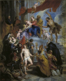人物画RubensPeterPaulLaSagradaFamiliarodeadadesantosCa.1630德国画家彼得保罗鲁本斯peterpaulrubens宫廷人物人