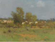 Charles Warren Eaton -  Springtime, 1889大师画家风景画静物油画建筑油画装饰画
