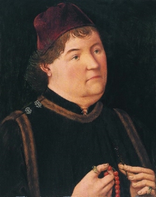 Anonymous German Artist active in Swabia - Portrait of a Man, 1480荷兰画家Anonymous西方高清宗教人物神话人物古典人物样式主义油