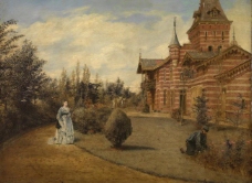 Henri De Braekeleer - The Country House of Gustave Couteaux大师画家古典画古典建筑古典景物装饰画油画
