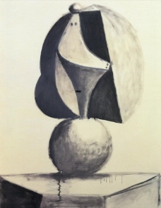 1945 Figure (dora Maar)西班牙画家巴勃罗毕加索抽象油画人物人体油画装饰画