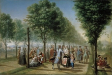 Bayeu y Subias, Francisco - El paseo de las Delicias, en Madrid, Ca. 1785大师画家古典画古典建筑古典景物装饰画油画