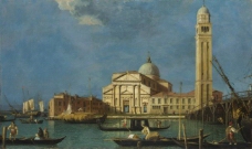 Studio of Canaletto - Venice - S. Pietro in Castello大师画家古典画古典建筑古典景物装饰画油画
