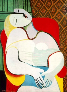 1932Ler鍧磂西班牙画家巴勃罗毕加索抽象油画人物人体油画装饰画