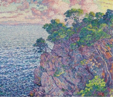 Theo van Rysselberghe - La Pointe du Rossignol (Cap Layet), 1905大师画家风景画静物油画建筑油画装饰画