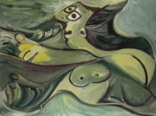 1971Baigneuse西班牙画家巴勃罗毕加索抽象油画人物人体油画装饰画