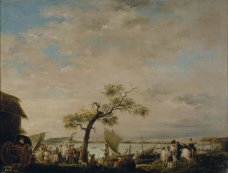 Carnicero, Antonio - Vista de la Albufera de Valencia, Ca. 1783大师画家古典画古典建筑古典景物装饰画油画