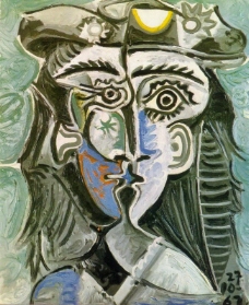 1962 T鍧眅 de femme au chapeau I西班牙画家巴勃罗毕加索抽象油画人物人体油画装饰画