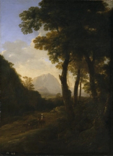 Both, Jan - La salida al campo con el ganado, 1639-41大师画家古典画古典建筑古典景物装饰画油画