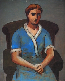 1922FemmedansunfauteuilOlga西班牙画家巴勃罗毕加索抽象油画人物人体油画装饰画