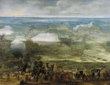 Snayers, Peter - Isabel Clara Eugenia en el Sitio de Breda, Ca. 1628大师画家古典画古典建筑古典景物装饰画油画
