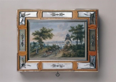 Anonymous artist, Vienna - Travel N茅cessaire with a View of Vienna from the Suburb of Dobling, c. 18