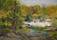 Beruete y Moret, Aureliano de - Autumn Landscape (Madrid), 1910大师画家古典画古典建筑古典景物装饰画油画