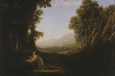 Lorraine, Claude - Landscape with Saint Mary of Cervello, 1636-38大师画家古典画古典建筑古典景物装饰画油画