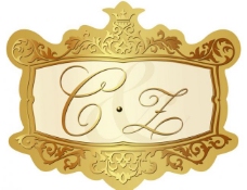欧式花纹背景婚礼logo设计图片
