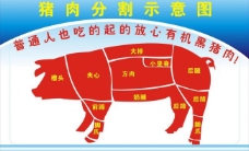黑猪猪肉分割示意图图片