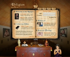 欧美宗教信仰网站模板图片