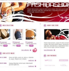 女性美体机构网站模板图片