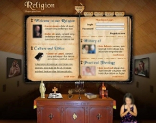 欧美宗教信仰网站模板图片