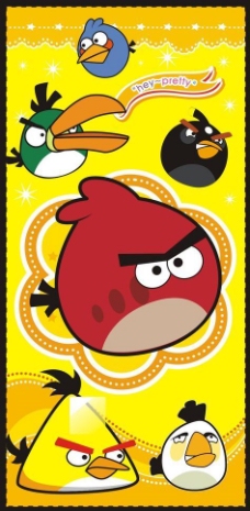 奋斗卡通愤怒的小鸟图片