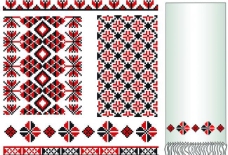 欧式花纹欧式刺绣地毯无缝花纹图片