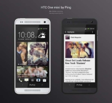 黑色的背景HTC手机广告海报