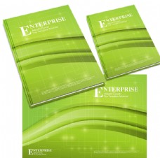 企业画册矢量绿色科技封面