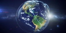星空舞台背景世界网络连线地球高清图片