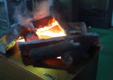 木柴3D壁炉图片