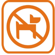 宠物狗禁止带宠物图标