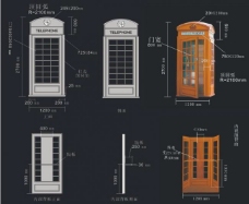 法式电话亭图片