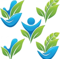 水花绿叶logo图片